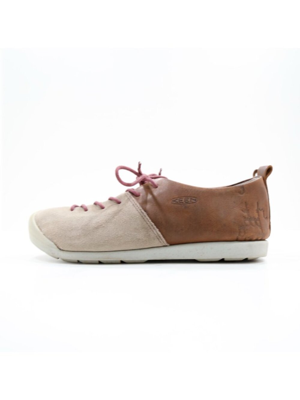 KEEN Lower East Side Brown Suede & Leather Low Top Sneakers - Women's 6.5